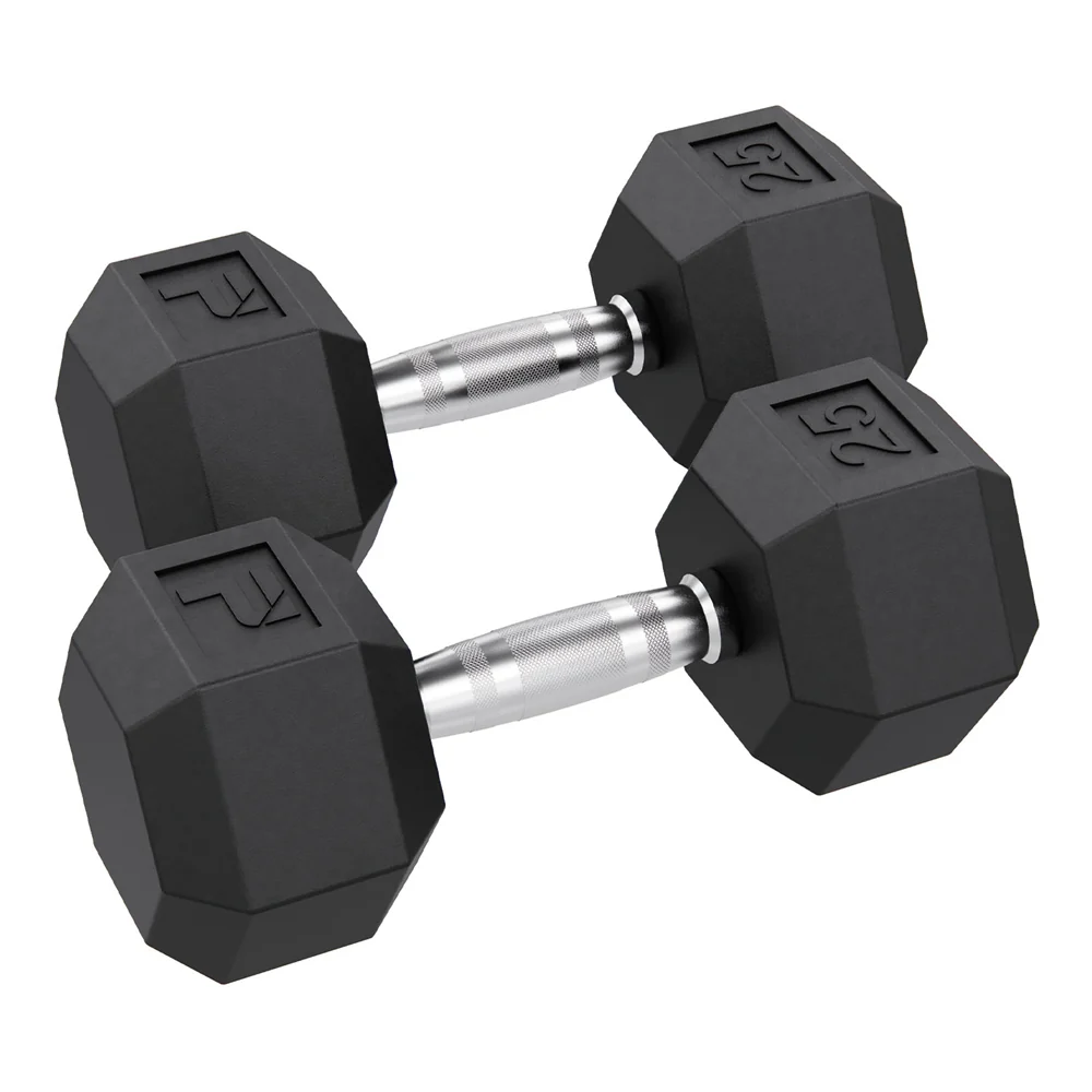 Rubber Hex Dumbbells - Image 5