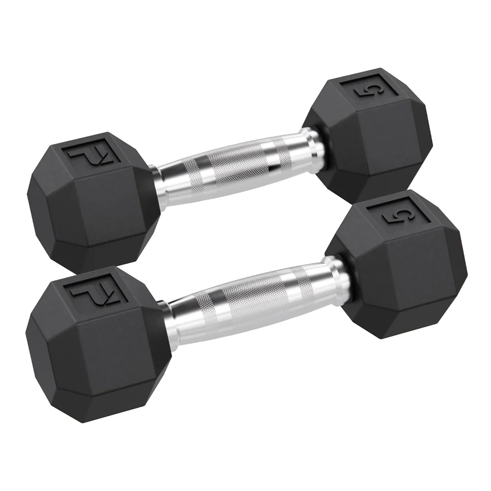 Rubber Hex Dumbbells - Image 8