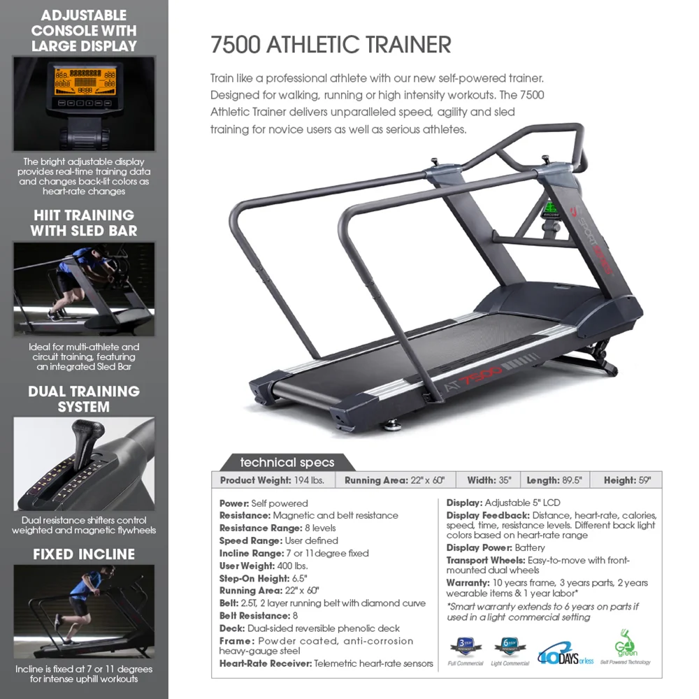 Sport Series Self-Powered Treadmill - Image 5
