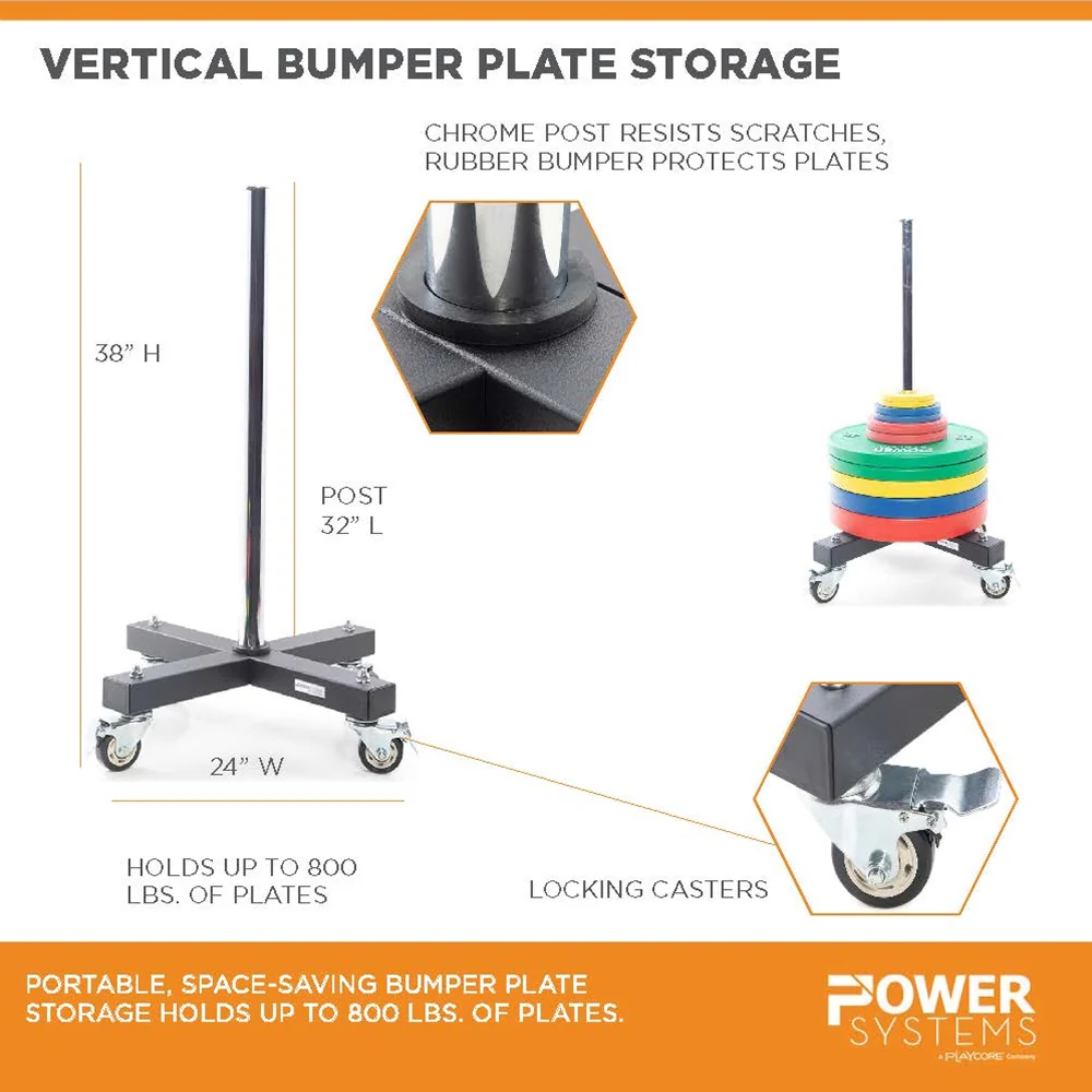 Vertical Bumper Plate Storage - Image 3